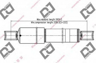 DJ PARTS ds1058gt -  Амортизатор